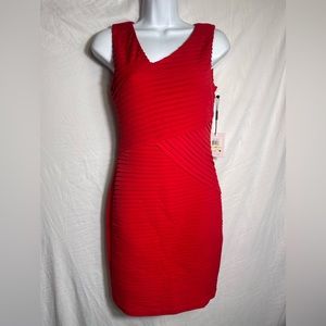 NWT‎ SIZE 4 petite Calvin Klein stunning red dress